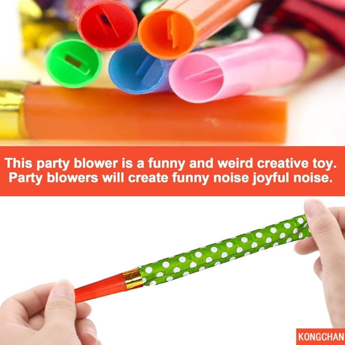 These colorful party blowouts are fun, durable, and perfect for any celebration. Great for party favors and creating a lively atmosphere!
