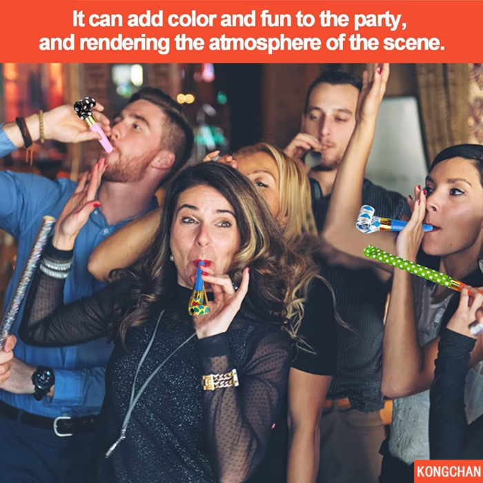 These colorful party blowouts are fun, durable, and perfect for any celebration. Great for party favors and creating a lively atmosphere!
