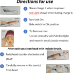 USB rechargeable electric eyebrow trimmer for women — painless, precise hair remover with built-in LED light. Perfect for shaping eyebrows, removing facial hair, and quick touch-ups. Safe for all skin types.