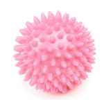 Pink spiky massage ball for deep tissue massage, muscle relaxation, and trigger point therapy – perfect for stress relief and improving blood circulation.