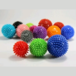 Colorful spiky massage balls set for muscle relaxation, trigger point therapy, and stress relief – ideal for improving blood circulation and deep tissue massage